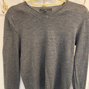 Men's Medium John Varvatos High Quality Grey Sweater (WORTH $75)